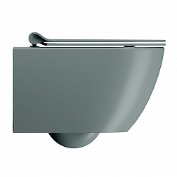 GSI Pura, подвесной безободковый унитаз 36х50 см (без сиденья), Swirlflush, Dualglaze, цвет Agave