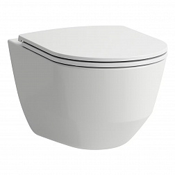 Laufen Pro 8.2096.6.0, подвесной безободковый унитаз 36x53 см (без сиденья), цвет белый глянцевый