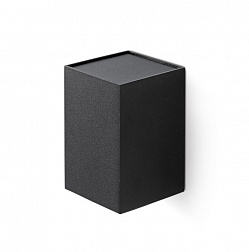 Faro Lune SQ 1L, настенный прямоугольный светильник 40531, цвет черный матовый