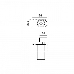 Проектор Fost SURFACE Ш64 14W черный 25° 2700K CRI97