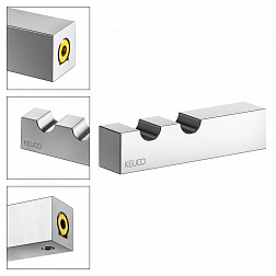 Keuco Edition 90 Square, крючок двойной, цвет хром
