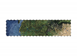 Ковер Plastic rivers Yangtze 100 x 400