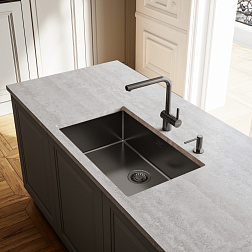 Franke Atlas Neo, кухонный смеситель h29.7 см, поворотный излив, цвет антрацит PVD