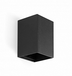 Faro Lune SQ 1L, настенный прямоугольный светильник 40531, цвет черный матовый