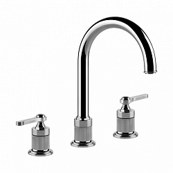 Gessi Venti20, смеситель для раковины 3 отверстия h28.1 см, без донного клапана, цвет хром