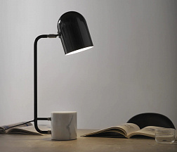 Aromas del Campo Luca, настольная лампа S1237, белый мрамор, цвет черный матовый