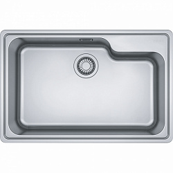 Franke Bell BCX BCX 610–74TL, встраиваемая сверху кухонная мойка 74х48хh20 см, цвет полированная сталь