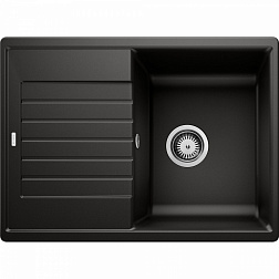 Blanco Zia 45S Compact, 526009, встраиваемая сверху кухонная мойка 68х50хh19 см, цвет черный матовый