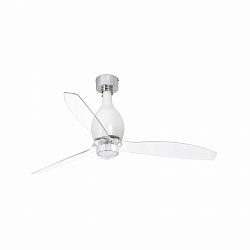 Потолочный вентилятор Mini Eterfan LED белый/прозрачный 128 см