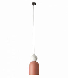 Подвесной светильник Aromas del Campo Bell C1084, белый мрамор, терракотовая керамика, черный матовый