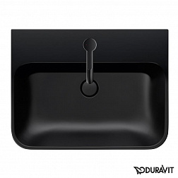 Duravit Happy D.2 Plus, накладная раковина 60х46хh19.5 см, цвет антрацит матовый