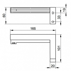 Keuco Edition 90 Square, бумагодержатель без крышки, цвет хром