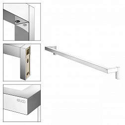 Keuco Edition 90 Square, полотенцедержатель одинарный 76 см, цвет хром
