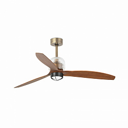 Потолочный вентилятор с освещением Deco Fan LED DC золотой/деревянный