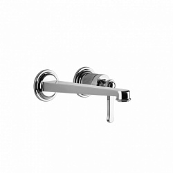 Gessi Venti20, однорычажный смеситель для раковины из стены, излив 20.1 см, цвет хром