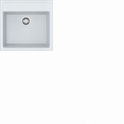 Franke Sirius SID 610, встраиваемая сверху кухонная мойка 56х53хh20 см, 
цвет белый