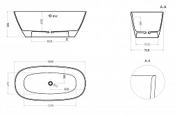 Salini Sofia Light, ванна 165х75хh58 см, S-Sense, с переливным отверстием, цвет белый глянцевый