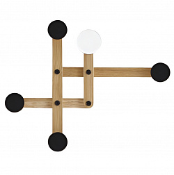 Вешалка для одежды Sancal Pauli S, 274.38.ED, из массива дуба, светлое дерево