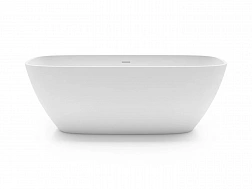 Treesse Brio, ванна отдельностоящая 170х72хh55 см, Solid Surface, цвет белый матовый