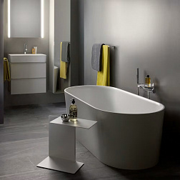 Laufen Val, ванна отдельностоящая 160х75хh52 см, Sentec, цвет белый матовый