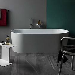 Laufen Val, ванна отдельностоящая 160х75хh52 см, Sentec, цвет белый матовый