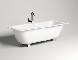 Salini Orlanda Axis Kit, ванна встраиваемая 190.5х80хh59-61 см, S-Stone, цвет белый матовый
