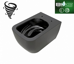Scarabeo Teorema 2.0, подвесной безободковый унитаз 36х52 см (без сиденья), Twist Vortex, Bioker, цвет Ardesia