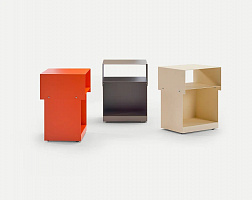 Тумбочка на колесиках Seta одноцветная