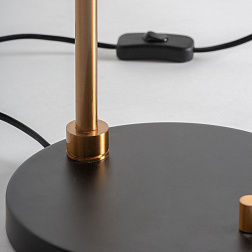 Настольная лампа Vical Lumos 34898, черный матовый/корпус бронза