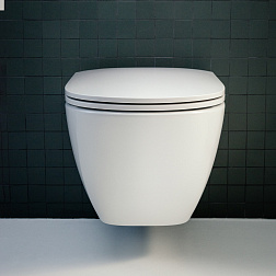 Laufen Lua 8.2008.0.0, подвесной безободковый унитаз 36x49 см (без сиденья), цвет белый глянцевый