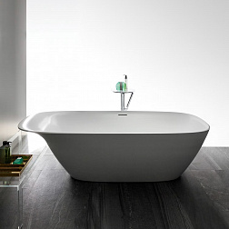 Laufen Ino, ванна отдельностоящая 180х80хh52 см, Sentec, цвет белый матовый