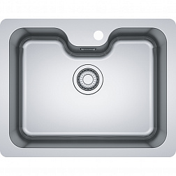 Franke Bell BCX 610–51TL, встраиваемая снизу кухонная мойка 61х48хh20 см, цвет полированная сталь
