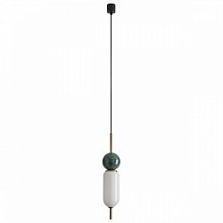 Подвесной светильник Aromas del Campo Anet C1206, зеленый мрамор, античное золото