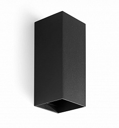 Faro Lune SQ 2L, настенный прямоугольный светильник 40547, цвет черный матовый