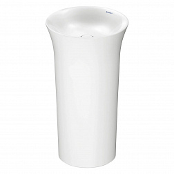 Duravit White Tulip, напольная раковина Ø50хh90 см, цвет белый глянцевый