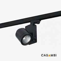 Трековый светильник mini Cylinder черный LED HE 27W 2700K 56є CASAMBI