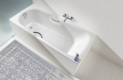 Kaldewei Sanifom Plus, ванна встраиваемая 170х75хh41 см, Perl-Effect (Easy Clean), 
с отверстиями, цвет белый глянцевый