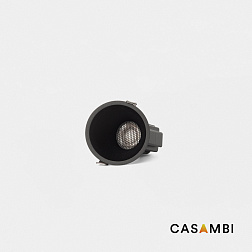 Tulipa Черный встраиваемый потолочный светильник ASIM 7Вт 55° 3000K CRI90 Casambi