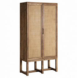 Шкаф для одежды Vical Byremo 36673, из массива вяза, коричневый