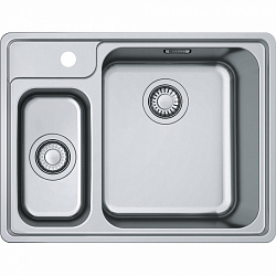 Franke Bell BCX 260TL, встраиваемая (2 варианта) кухонная мойка 62.5х48хh20 см, цвет полированная сталь