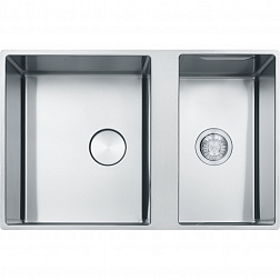 Franke Box Center BWX 220-41-27, встраиваемая вровень или сверху мойка 79х51хh20 см, цвет полированная сталь