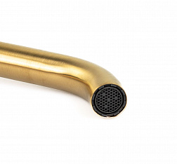 Cмеситель для раковины Emmevi Filobrass 85003/ORS, с донным клапаном, брашированное золото