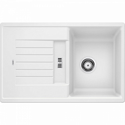 Blanco Zia 45S, 514726, встраиваемая сверху кухонная мойка 78х50хh19 см, цвет белый матовый