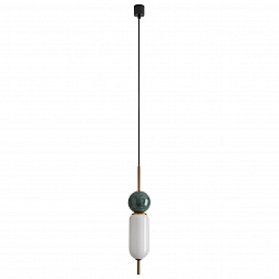 Подвесной светильник Aromas del Campo Anet C1206, зеленый мрамор, античное золото
