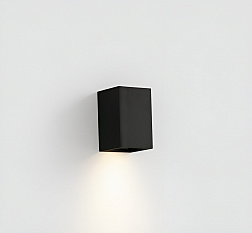 Faro Lune SQ 1L, настенный прямоугольный светильник 40531, цвет черный матовый