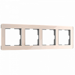 W0042743/ Рамка на 4 поста Acrylic (айвори)