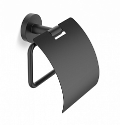 Бумагодержатель Decor Walther Basic 0530260, с крышкой, черный матовый