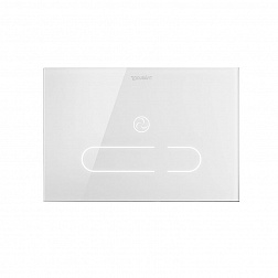 Duravit DuraSystem, панель смыва электронная, с подсветкой, 2 режима, цвет белый глянцевый