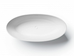 Treesse Alma, ванна отдельностоящая 175х80хh55 см, Solid Surface, цвет белый матовый