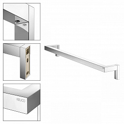 Keuco Edition 90 Square, полотенцедержатель одинарный 56 см, цвет хром